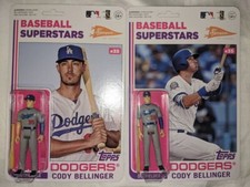 (2) 2020 Topps Big League Baseball Figure Cody Bellinger Superstars Variation