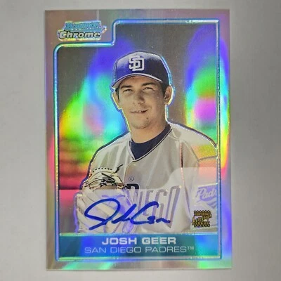 2006 Bowman Chrome Prospects Refractor /500 Josh Geer #BC232 Auto - Image 1 of 2