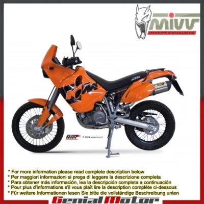 Terminale Scarico MIVV Suono Acciaio inox per Ktm Lc4 640 Adventure 2003 > 2006 Foto 1 de 4
