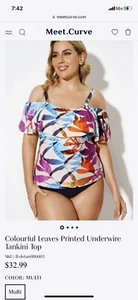 womens plus size swim tankini - Picture 1 of 1