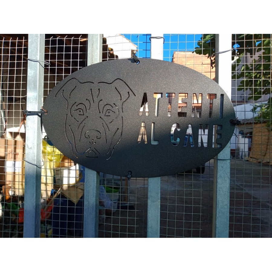 Targa Metallica 'Attenti Al Cane' Personalizzabile - 20x30 Cm Con Foto Tuo Maltese - Foto 7