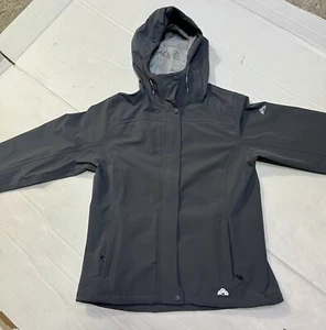Eastern Mountain Sports Damen Softshellmantel mittelgrau blau durchgehender Reißverschluss - Bild 1 von 9