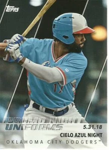 2019 Topps Pro Debut Promo Night Uniforms Cielo Azul Night PN-CAN City Dodgers - Picture 1 of 1