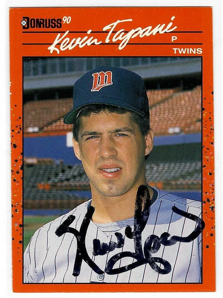 凯文·塔帕尼签名 1990 年多鲁斯卡 #473 明尼苏达双胞胎队 — 第 1/1 张图片
