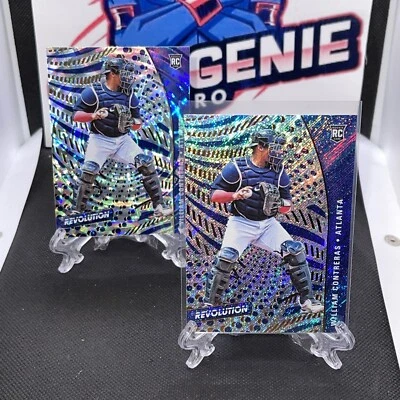 2021 Chronicles William Contreras Rookie RC Fractal Revolution - Atlanta 2-card! - Image 1 of 2