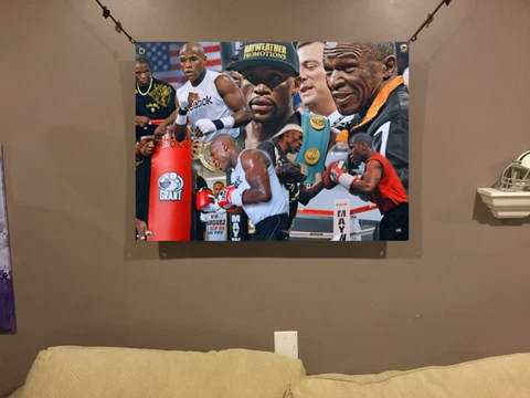32x22  FLOYD MAYWEATHER vinyl POSTER boxing Mike Tyson GGG Canelo Alvarez Print Cover