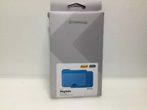 CASEOLOGY Folder Pop Card Holder | Vegan Leather Magnetic Blue Wallet | NEU - Bild 1 von 9