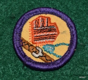 INSIGNIA GIRL SCOUT WORLDS TO EXPLORE - ARTE PARA USAR - PÚRPURA - Imagen 1 de 2