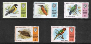 SOLOMON ISLANDS 1975 - FULL SET OF POSTAGE STAMPS - SG 267-271 MLH. BIRDS. - Picture 1 of 2