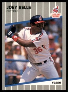1989 Fleer Update Joey Belle Rookie Cleveland Indians #U-25