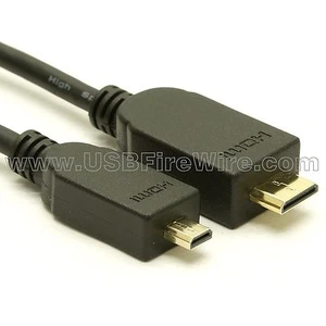 Micro HDMI to Mini HDMI Cable - Picture 1 of 1