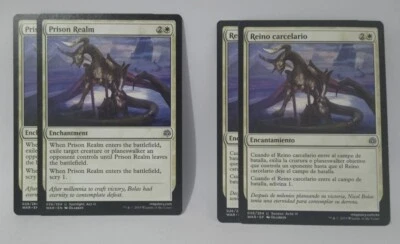 MTG Prison Realm War of the Spark 026/264 Regular Uncommon 2x English 2x Spanish - Image 1 of 2