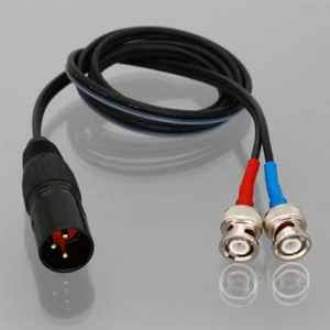 Wtyk XLR do +/- Fabrycznie nowy męski Quant Asylum QA40* zbalansowany kabel rozdzielacza audio 1 ~ 10' - Zdjęcie 1 z 9