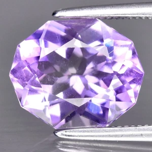 π 2.43ct VVS Custom Cut Natural Purple Amethyst - Unheated Luxurious Brazil Gem - Picture 1 of 4