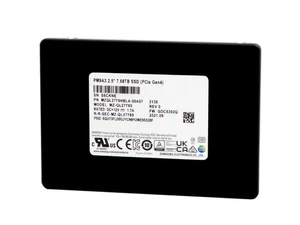 Samsung PM9A3 7.68TB U.2 NVME MZ-QL7T60 PCIE MZQL27T6HBLA-00A07 SSD 95%+ Health - Picture 1 of 5
