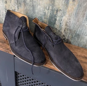 Russell Bromley Navy Suede/leather Upper Boots model 742 UK 10 - Picture 1 of 5