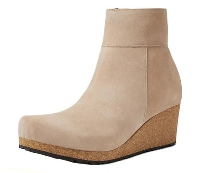 NUEVO EN CAJA - Botas Birkenstock Papillio Ebba de cuero con cuña para mujer Foto 1 de 4