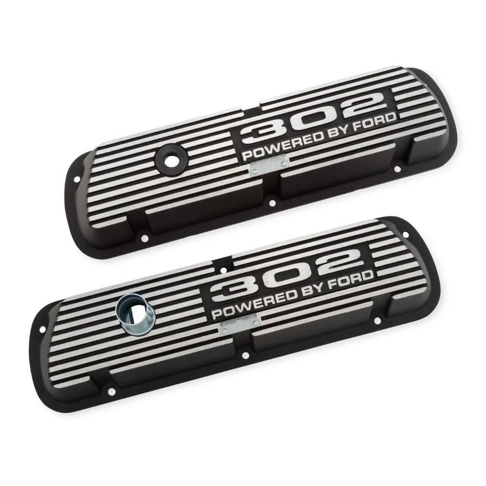 Cubierta de válvula de aluminio Scott Drake 6A582-302 68-73 para Ford con logotipo 302 Foto 1 de 4