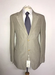 ARMANI Collezioni - Mens BEIGE LINEN & SILK JACKET - 38 Reg - BNWT - Picture 1 of 9