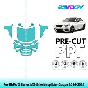 Paint Protection PPF Kit For BMW 2 Series M240i with splitter Coupe 2016-2021 - Picture 1 of 7