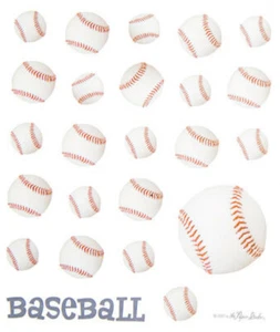 2 Sheets Baseball Sports Planner Stickers Papercraft  DIY Crafts Envelope Seals  - Picture 1 of 1