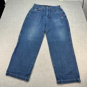 Vintage Fubu Circa Jeans Mens 34x32 Blue Baggy Tapered Denim Collection - Picture 1 of 10