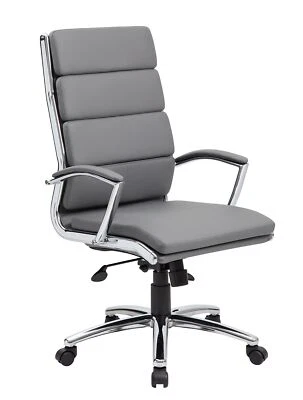 Boss Executive CaressoftPlus Chair with Metal Chrome Finish - Image 1 of 3