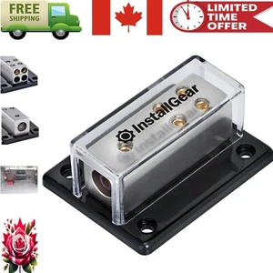 Durable 4 Gauge to 8/10 Gauge Distribution Block - 10 Amps, Screw Connector - Picture 1 of 9