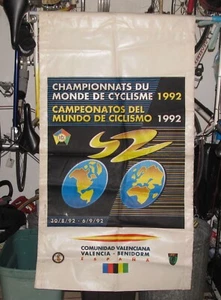 1992 World Cycling Championship Banner 35" x 63" Spain Gianni Bugno Bicycle Race - Picture 1 of 4