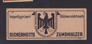 Ancienne    étiquette   Allumettes  Allemagne BN183642 Aigle - Imagen 1 de 1