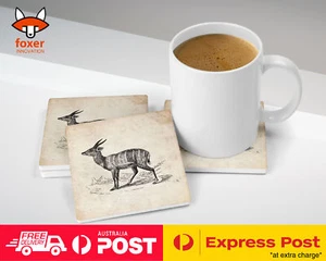 COASTER COFFEE DRINKING MAT|HARNESSED-ANTELOPE - Imagen 1 de 21
