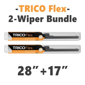 Juego de 2 limpiaparabrisas conductor + pasajero: cuchillas de haz Trico Flex 28"" + 17"" 18-280/18-170 - Imagen 1 de 18
