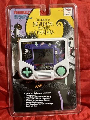 Tim Burton's Nightmare Before Christmas LCD Juego Electrónico TIGRE Portátil 1993 Foto 1 de 4