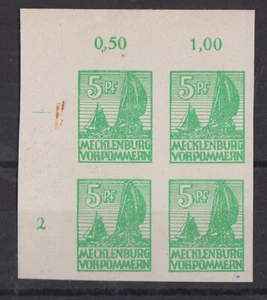 (r5162) SBZ- Mecklenburg MiNr.32 x im Viererblock ** - Bild 1 von 1