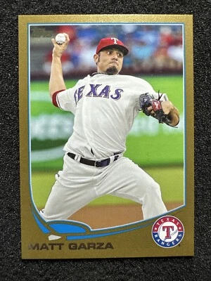 MATT GARZA #US47 2013 Topps Update Series Gold /2013 Texas Rangers - Image 1 of 2