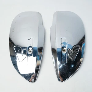 Fits For Honda S90 CS90Z S90Z Fuel Gas Tank Cover Chrome Set LR - Foto 1 di 6