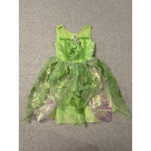 Disney Costume Dress Girls 4" Tinkerbell Castle Collection Dress Up Green - Picture 1 of 21