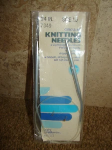 24” BOYE Circular Knitting Needles Size 10 Old Stock USA 7349 Vintage Aluminum - Picture 1 of 1