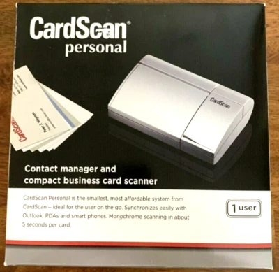 Card Scanner Sanford CardScan Personal 1 User Compact Business Cross Platform - Image 1 of 4
