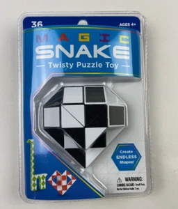 Magic Snake ~ Black ~ Twisty Puzzle Toy Endless Shapes SEALED! - Picture 1 of 4