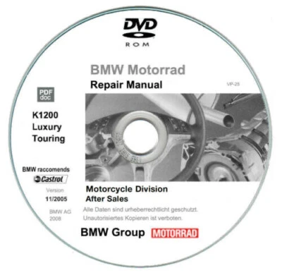 Bmw K1200 LT (1999-2010) manuale officina - repair manual - Immagine 1 di 4