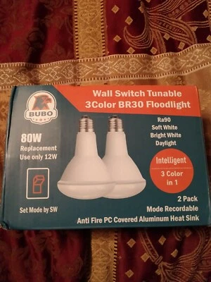 Bubo Wall Switch Turnable 3 Color BR30 Floodlight - Image 1 of 2