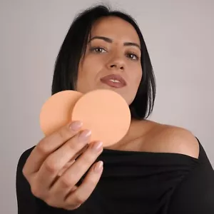2 pezzi spugnette trucco make up da viso fondotinta fard in polvere - Imagen 1 de 3