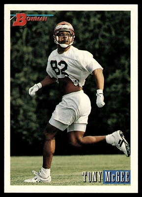 1993 Bowman #123 Tony McGee NRMT or Better - Image 1 of 2