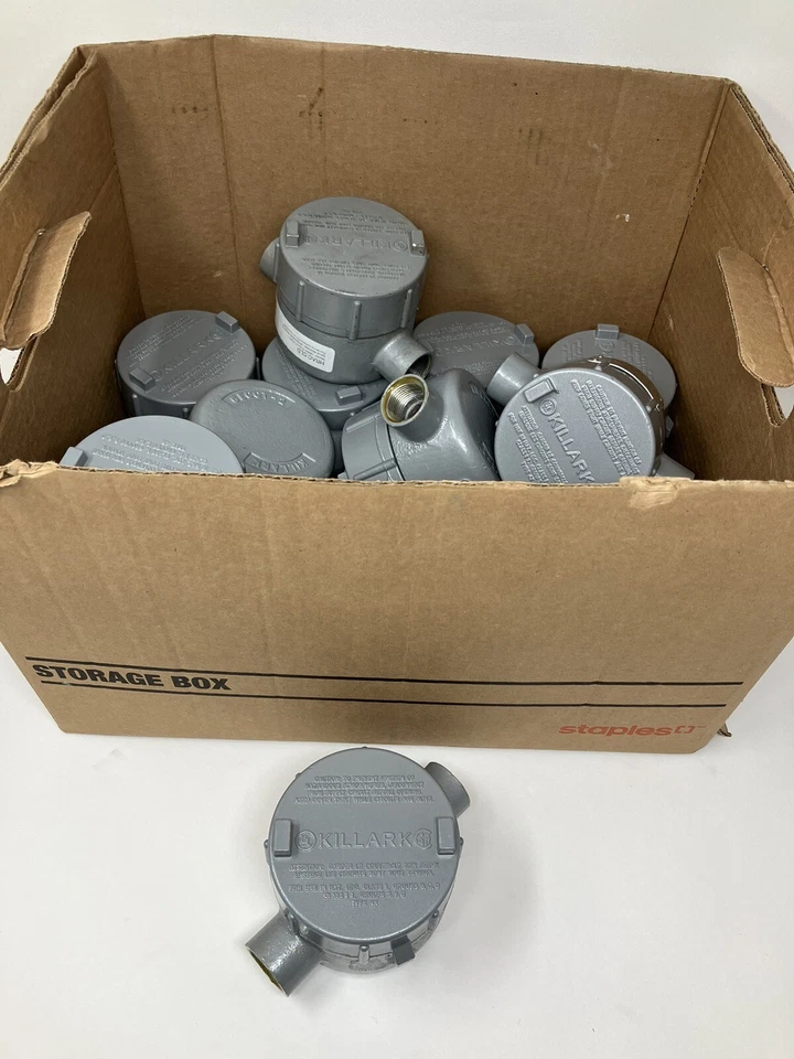 Lote de 14 Killark GECCT-2 Cuerpo de Salida 3/4" Aluminio con Placa Ambyint Ambysense Foto 1 de 4