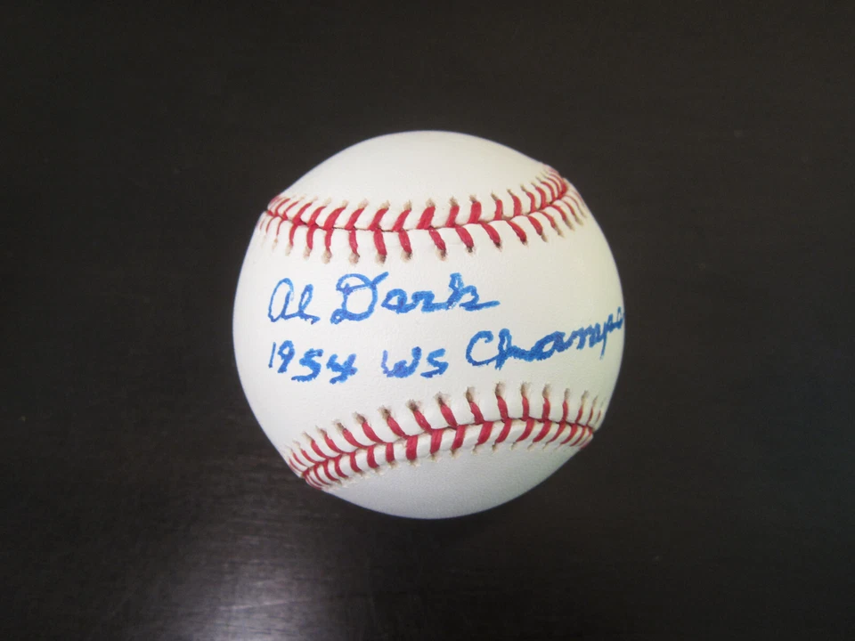 Alvin Dark Autograph Signed Baseball 1954 WS Champs New York Giants - Image 1 of 1