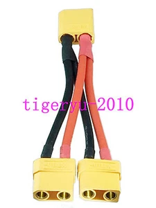 XT90 Parallel Battery Y Splitter Cable 1 male to 2 female for Lipo Battery - Bild 1 von 1