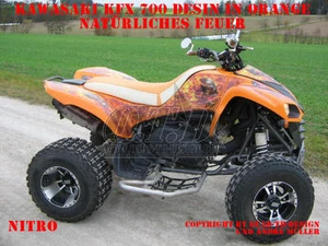 INVISION KIT GRÁFICO DE DECORACIÓN ATV KAWASAKI KFX 450 O KFX 700 NITRO DECORACIÓN B - Imagen 1 de 8