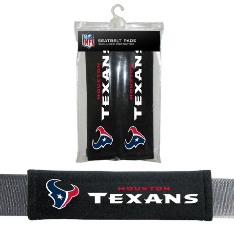 NFL Houston Texans Velour Seat Belt Pads Cover