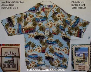 NEW ISLAND COLLECTION BEAUTIFUL CLASSIC CARS IN PARADISE VERY RARE SIZE M  - Picture 1 of 12